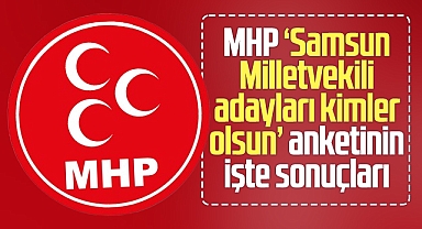 Samsun'da MHP'nin 2023 milletvekili adayları kimler olsun anketinin sonuçları