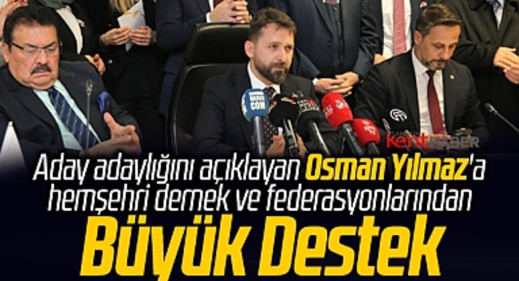 ASFED Genel Başkanı Osman Yılmaz AK Parti Samsun Milletvekili aday adaylığını açıkladı