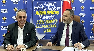 Samsun'da Adem Bektaş Parti'den Milletvekili aday adaylığı başvurusunu yaptı