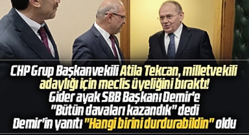 Samsun'da Atila Tekcan milletvekili aday adaylığı için CHP Meclis üyeliğinden ayrıldı