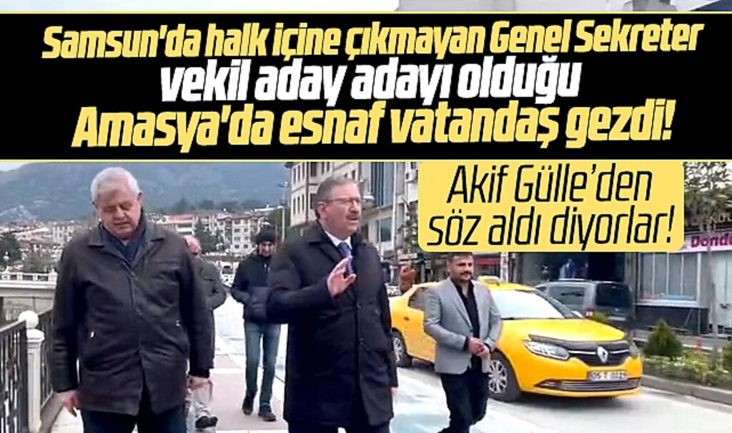 Samsun'da halk içine çıkmayan İlhan Bayram, Amasya'da esnaf vatandaş gezdi