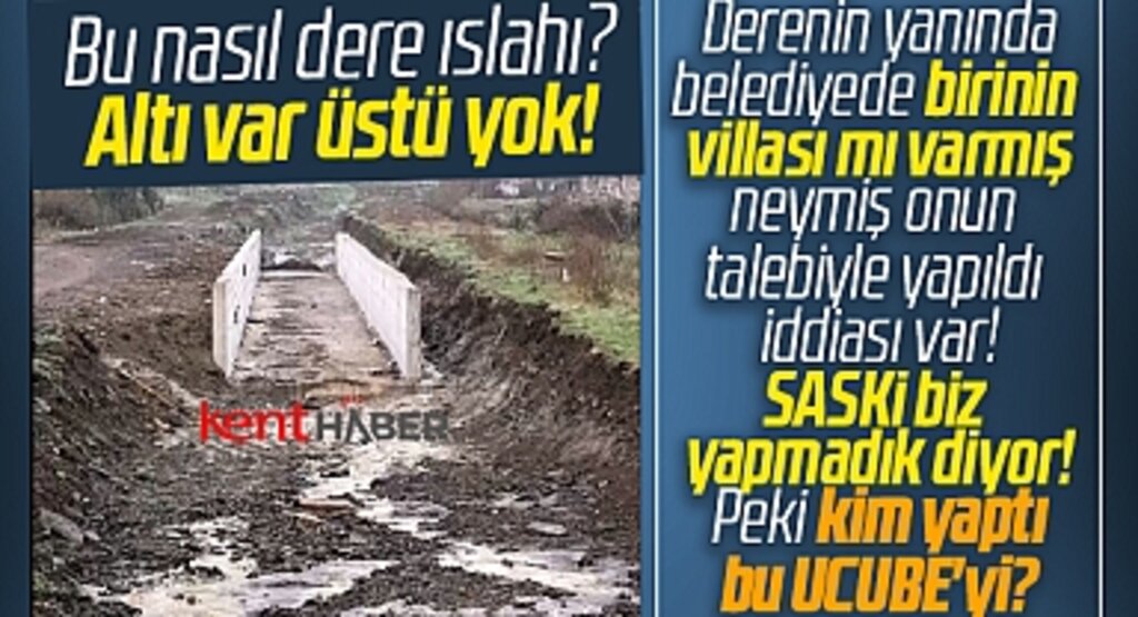 Samsun'da şaşırtan dere ıslahı! Altı var üstü yok!