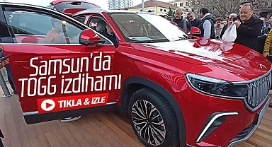 Samsun'da TOGG izdihamı! TOGG Samsunluların nefesini kesti