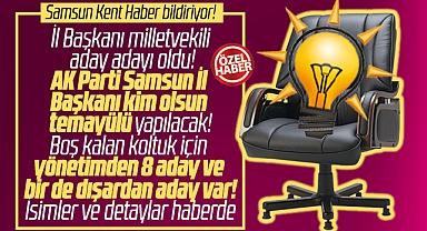 Samsun'da yeni AK Parti İl Başkanı temayül ile belirlenecek! İşte başkan adayları