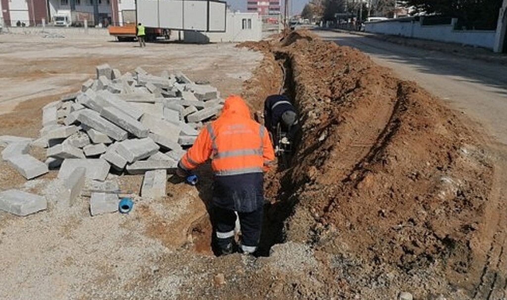 Samsun SASKİ deprem felaketi geçiren Elbistan'da altyapıyı yeniden inşaa ediyor