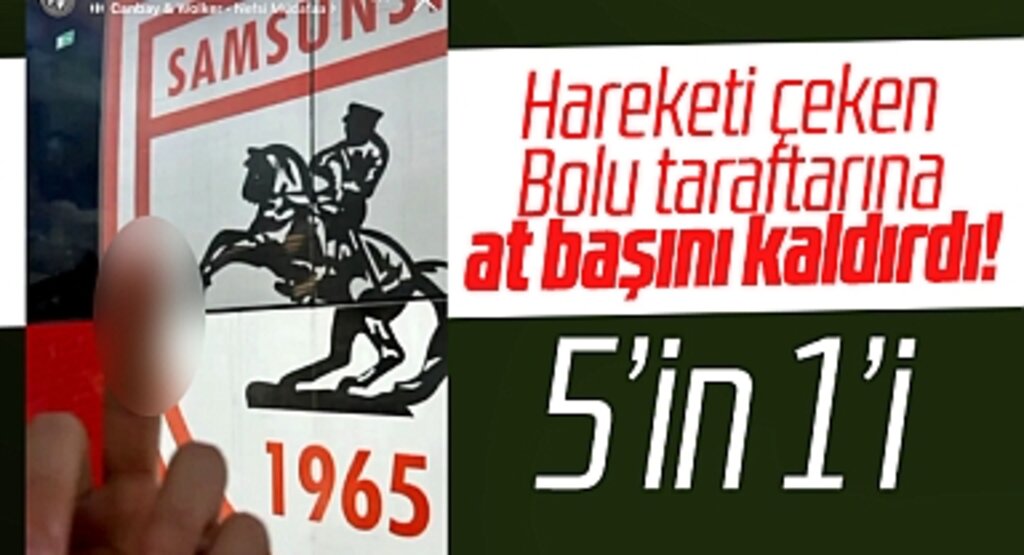 Samsunspor Atatürklü armasına el hareketi çeken Bolu taraftarına 5 golle cevap verdi