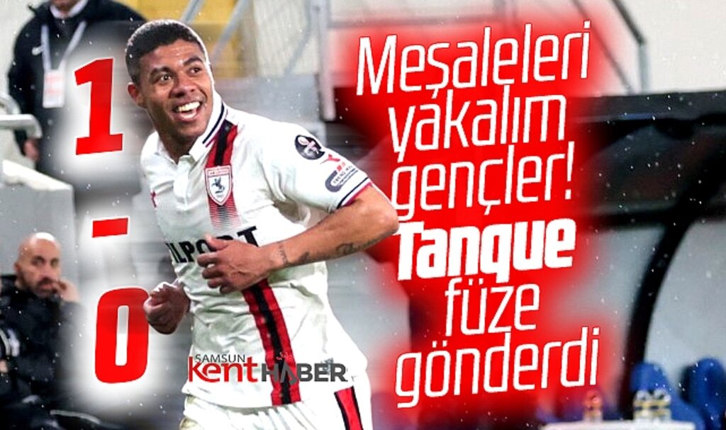 Yılport Samsunspor Gençlerbirliği'ni Tanque'nin tek golü ile yendi