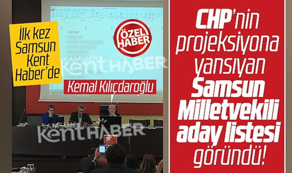 CHP'nin Samsun Milletvekili aday listesinde yer alan 9 isim ortaya çıktı