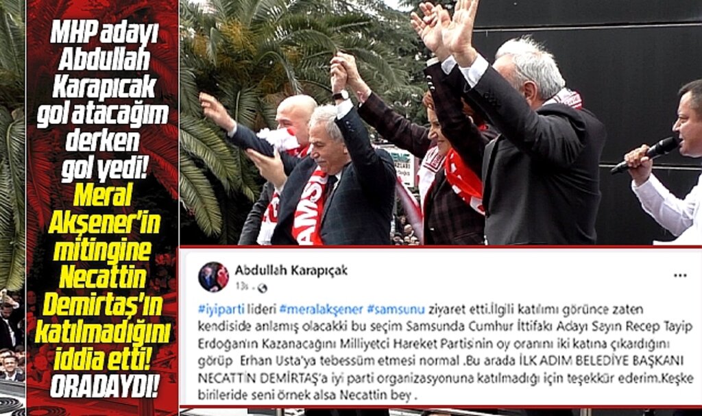MHP Samsun Milletvekili adayı Karapıcak'ın Necattin Demirtaş iddiası boş çıktı