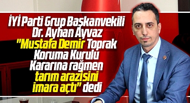 Samsun Büyükşehir Belediye Başkanı Demir, tarım arazisini imara açtı