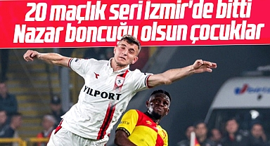 Samsunspor Göztepe'ye 1-0 yenilerek 20 maçlık yenilmezlik serisini bozdu