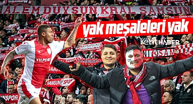 Samsunspor muhteşem taraftar desteği ile Pendikspor'u 4-2 yendi