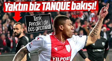 Samsunspor'un golcüsü Tanque attı Pendik'li futbolcu böyle baktı
