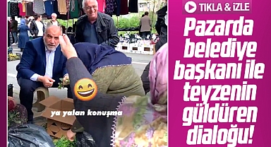 Canik Belediye Başkanı Sandıkçı'nın pazar yeri videosu izleyenleri güldürdü