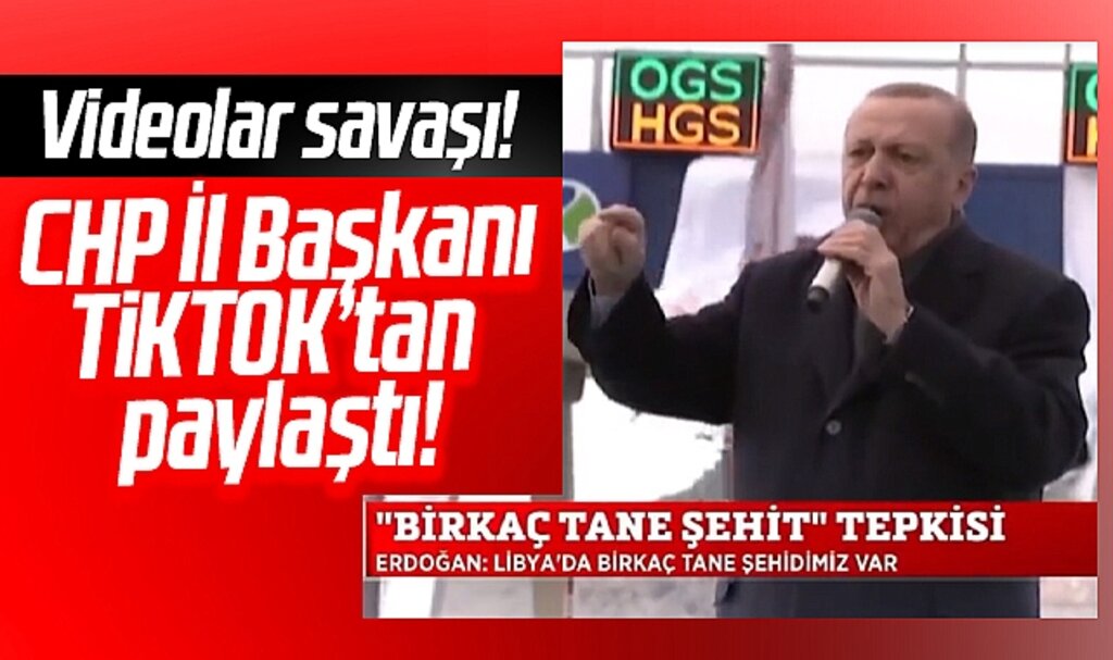 CHP Samsun İl Başkanı Türkel Erdoğan'ın şehitler için kelle dediği videoyu yayınladı