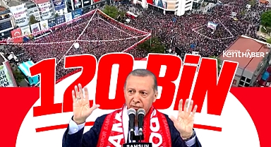 Cumhurbaşkanı Erdoğan Samsun mitingine katılım sayısını 120 bin olarak açıkladı
