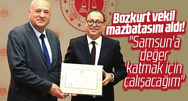 MHP Samsun Milletvekili seçilen Prof.Dr. İlyas Topsakal mazbatasını aldı