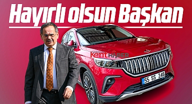 Samsun Büyükşehir Başkanı Demir kırmızı renk TOGG makam aracı aldı