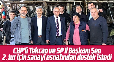 Samsun'da CHP'li Tekcan ve SP İl Başkanı Şen, 2. tur için destek istedi