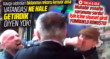 Samsun'da sokak röportajı sırasında yumruklu kavga çıktı