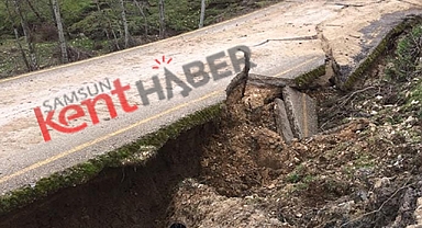 Samsun'un Vezirköprü ilçesinde 3 köyün yolu 25 gündür kapalı