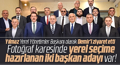 AK Parti Genel Merkez Yerel Yönetimler Başkanı Yılmaz, Demir ile bir araya geldi