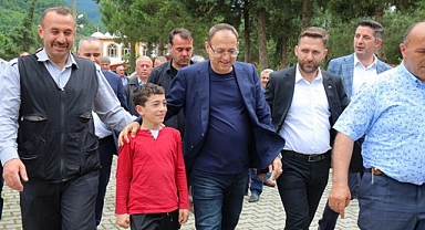 MHP Samsun Milletvekili Topsakal Çarşamba ilçesinde sel bölgesini inceledi