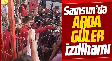 Samsun'da Arda Güler izdihamı! Hayranlarının formalarını imzaladı