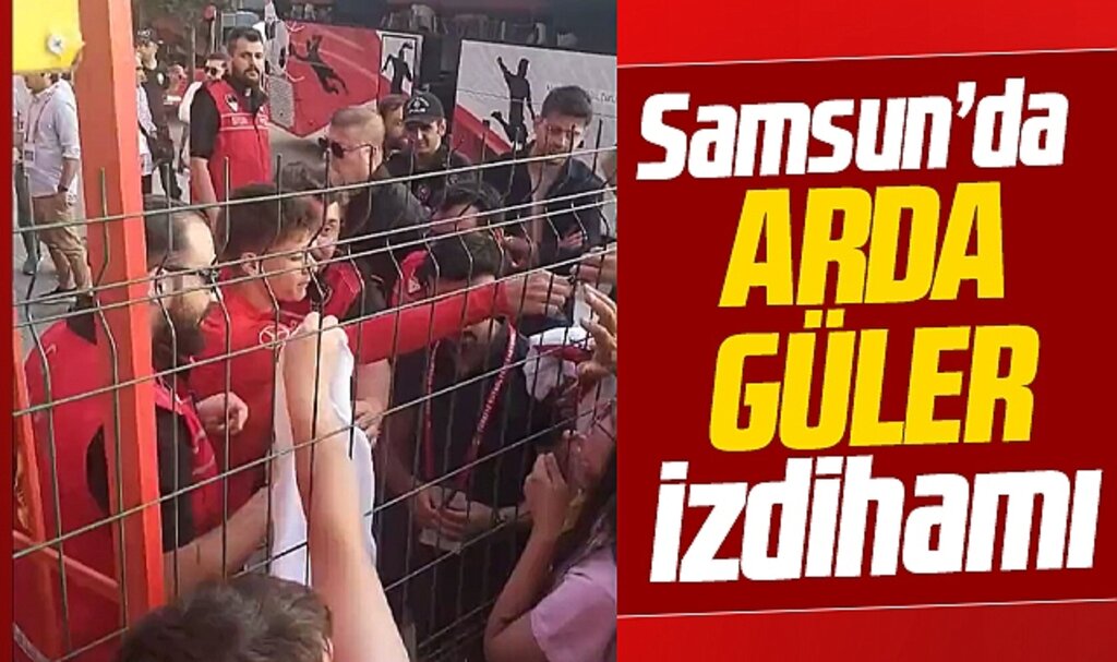 Samsun'da Arda Güler izdihamı! Hayranlarının formalarını imzaladı