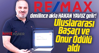 Samsun'da Hakan Yavuz'a RE/MAX Europe Başarı ve Onur ödülü verildi