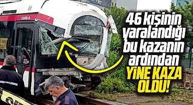 Samsun'da iki tramvayın çarpıştığı kazadan bir gün sonra yine tramvay kazası oldu