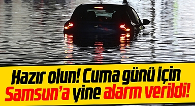 Samsun için sel uyarısı! 9 Haziran Cuma günü sağanak yağmur geliyor