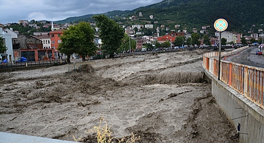 Samsun'u vuran sel felaketinden yeni görüntüler