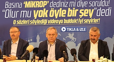 Samsun Büyükşehir Başkanı basına mikrop dediğini inkar etti ama işte o sözün videosu