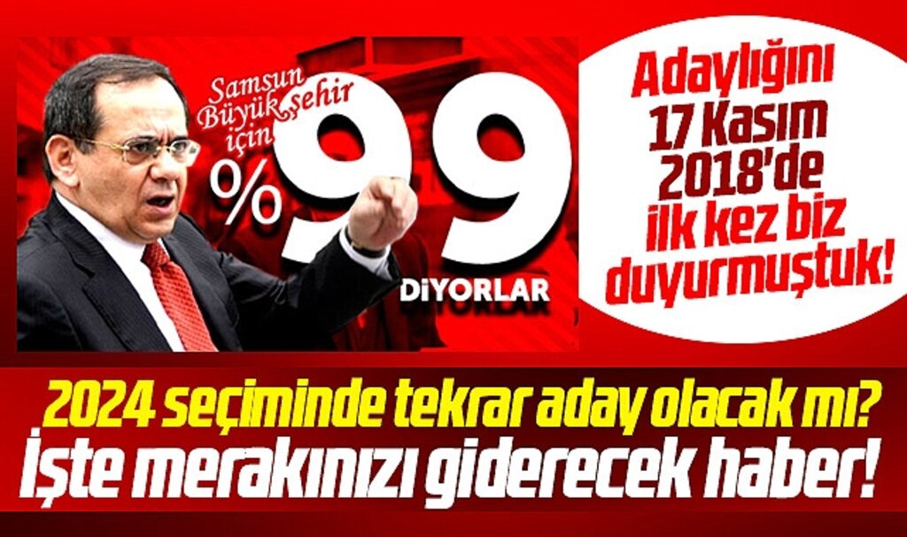 Samsun Büyükşehir Başkanı Demir 2024 yerel seçiminde tekrar aday olacak mı?