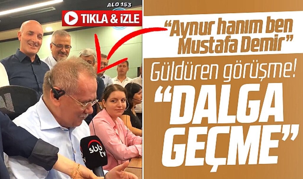 Samsun Büyükşehir Başkanı Demir ile vatandaşın Alo 153 Merkezinde güldüren görüşmesi