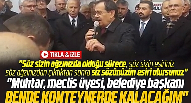 Samsun Büyükşehir Başkanı Demir konteynerlerde kalacağız demişti! İşte o video