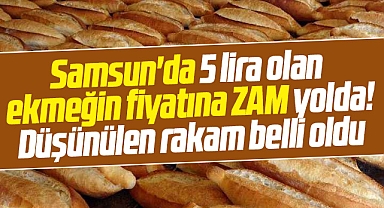 Samsun'da 5 lira olan ekmeğin fiyatına zam yolda!