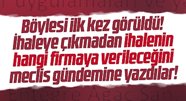 Samsun'da böylesi ilk kez görüldü! İhaleye çıkmadan ihalenin kime verileceğini yazdılar!