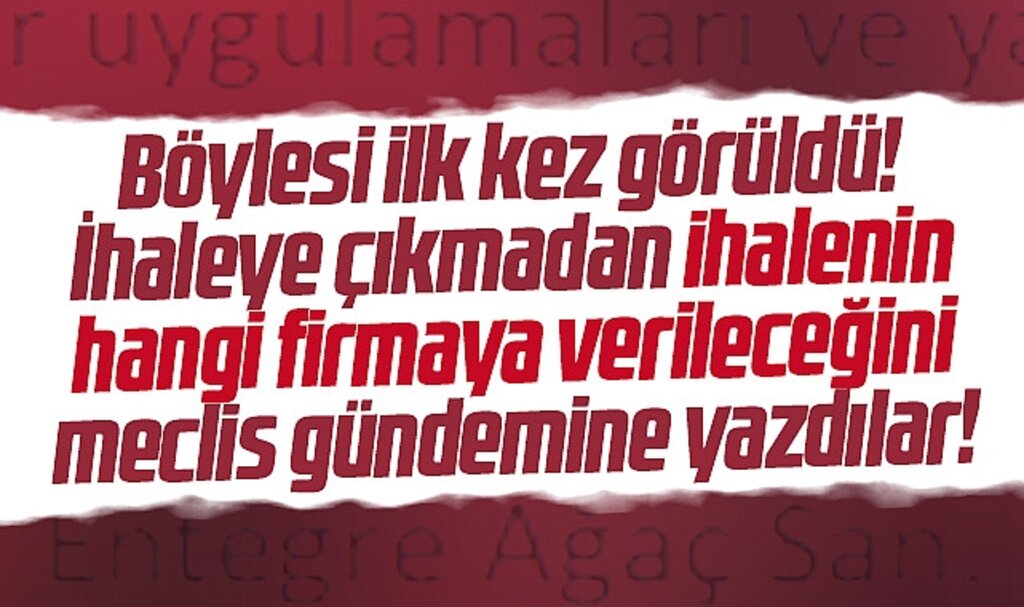 Samsun'da böylesi ilk kez görüldü! İhaleye çıkmadan ihalenin kime verileceğini yazdılar!