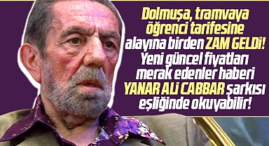 Samsun'da dolmuşa, tramvaya, öğrenci tarifesine zam yapıldı! İşte yeni ücretler