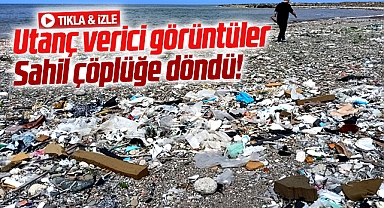 Samsun'da içler acısı görüntü! Sahil çöplüğe döndü!