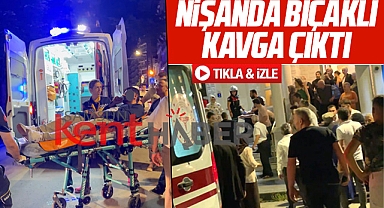 Samsun'da nişan töreninde bıçaklı kavga! Çiftlik caddesi karıştı!