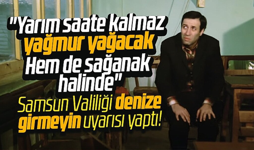 Samsun Valiliği sağanak yağmur uyarısı yaptı! Denize girmeyin!