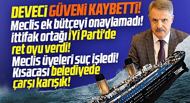 Atakum Belediye Başkanı Deveci güveni kaybetti! Meclis ek bütçeyi onaylamadı!