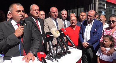 MHP Samsun İl Başkanı olan Mucur ne mutlu Türküm diyerek görevi devraldı