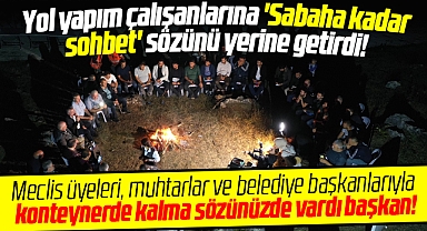 Samsun Büyükşehir Başkanı Demir sözünü yerine getirdi! İşçilerle sabahladı