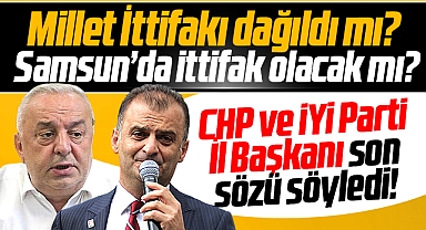 Samsun'da CHP ve İYİ Parti yerel seçim ittifakı yapacak mı? İl Başkanlarından önemli açıklama