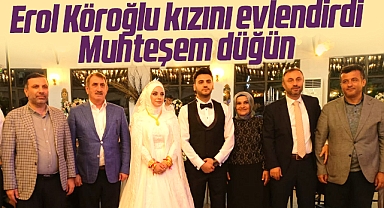 Samsun'da Erol Köroğlu kızı Betül Köroğlu'nu evlendirdi! Muhteşem düğün