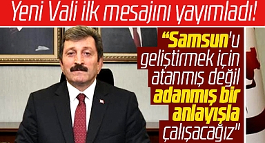 Samsun'un yeni Valisi Orhan Tavlı, göreve başladı